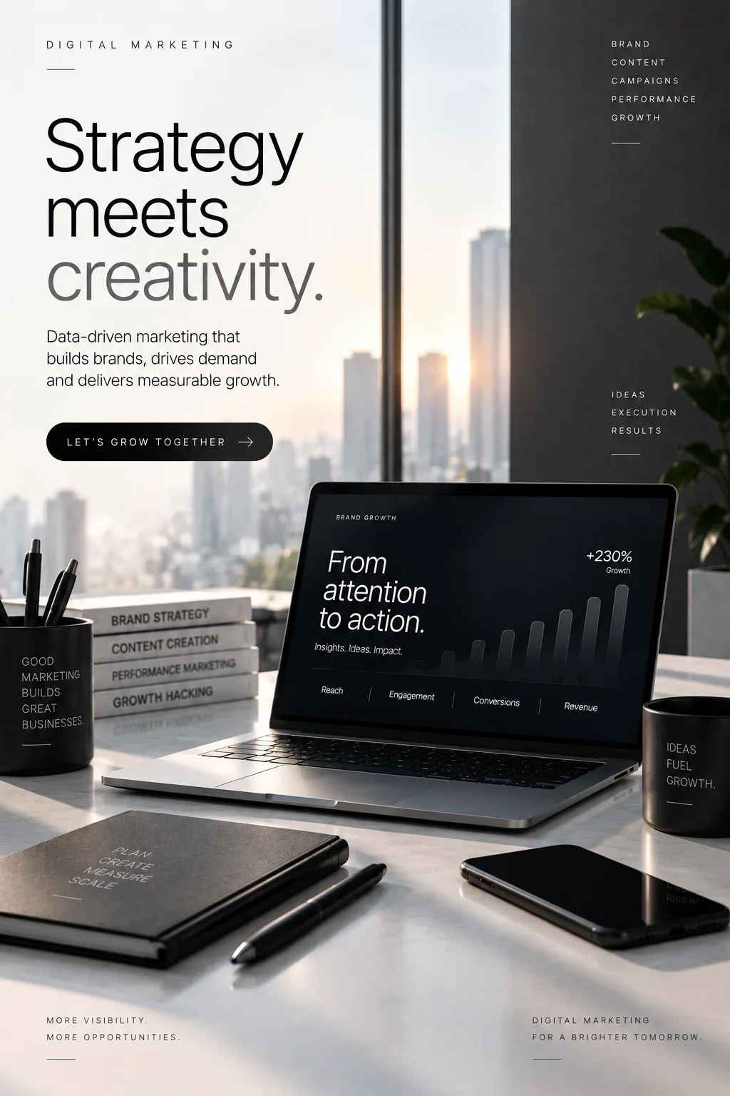 Digital marketing strategy, creativity and campaign performance
