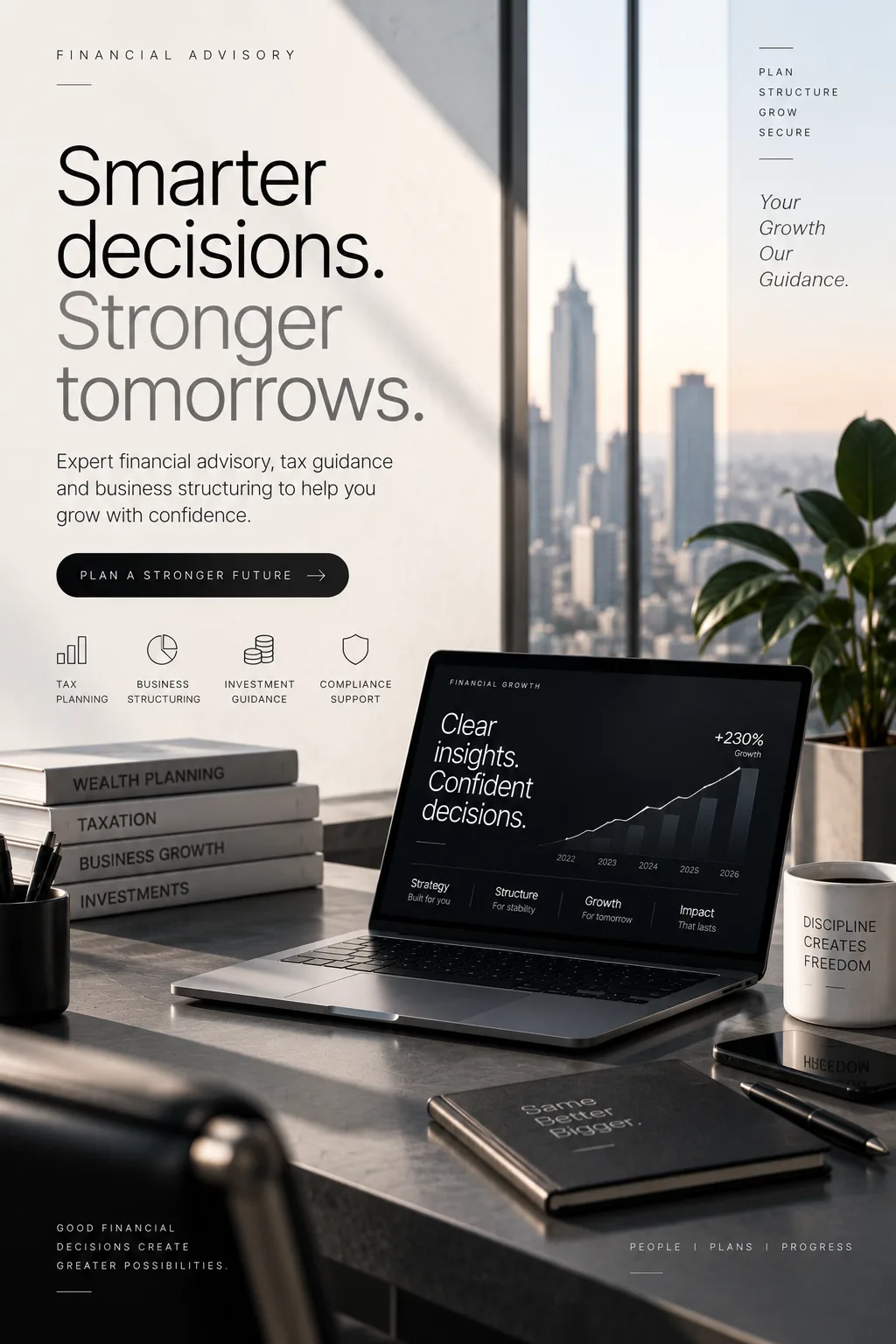 Business financial advisory and structured planning presentation