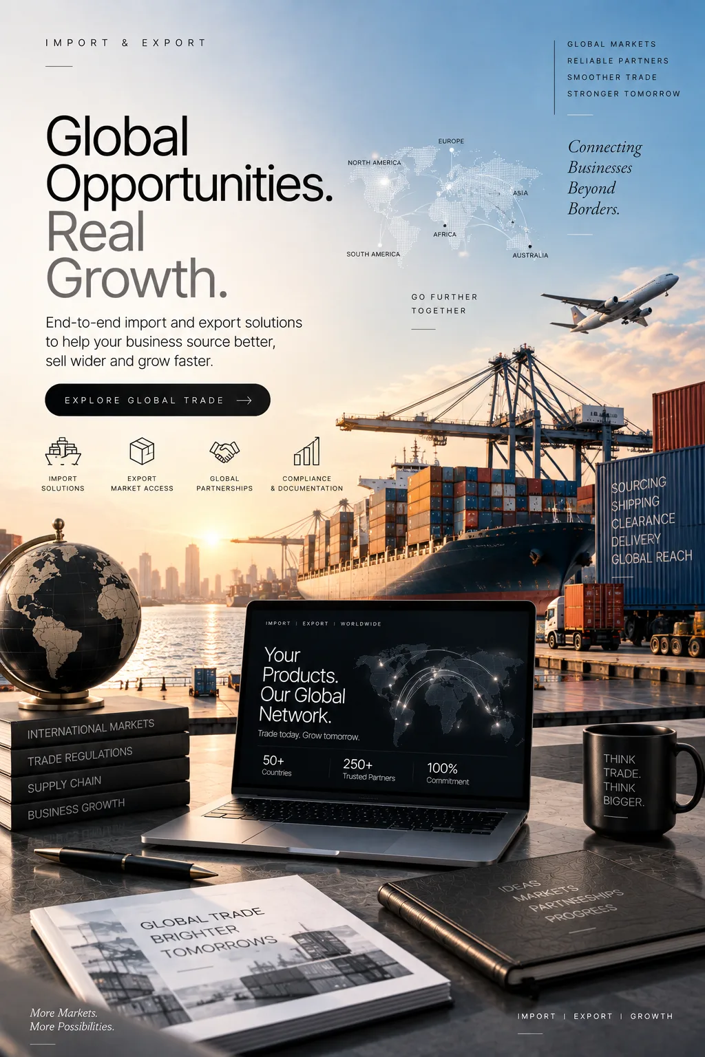 Import export services connecting businesses with global markets